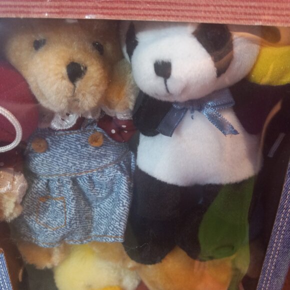 Blue Jean Teddy Bear Baby Nursery Musical Bear Duck Crib Mobile Brahms Lullaby - Picture 2 of 16